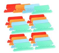 ELAYARD 40Pcs Hanging File Folder Tabs for Document Organizer Binder Detachable Index Dividers in Red Orange Green Blue for Quick Identification and Efficient Filing