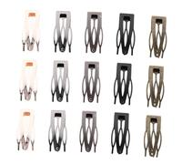 ELAYARD 40pcs Metal Snap Hair Clips for Women Decorative Small Hairpins in Black Rose Gold Gun Black Vintage Red Stylish Hair Accessories
