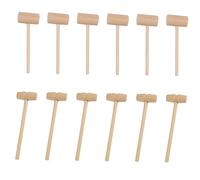 ELAYARD 40Pcs Mini Wooden Crab Hammers Seafood Mallets for Lobster Shellfish Cake Crust Cracking Safe Polished Surface Family Fun Tool