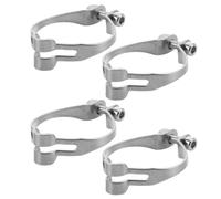 ELAYARD 4pcs Adjustable Bicycle Cable Clamps Metal Cord Clips for Brake Shift Housing Tube Guide Mounting Holder Quick Install Nonslip Grip Compatible with Bike Cable Management