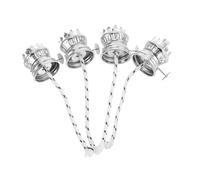 ELAYARD 4pcs Adjustable Cotton Oil Lamp Wicks with Reduction Collar for Kerosene Lantern Burners Vintage Style Replacement Parts for Camping Emergency Lighting and Cozy Indoor Outdoor