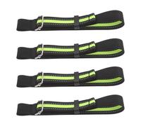 ELAYARD 4pcs Adjustable Ski Binding Brake Bands with Strong Buckles for Secure Hold Weatherproof Retainer Straps for Ski Boots and Snowboard Non-slip Outdoor Carrier Straps for Winter