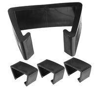 ELAYARD 4pcs Black Patio Sofa Clamps Inner Wicker Furniture Clips Rattan Fasteners for Outdoor Sofas Chairs Beds Easy Install and Wear Resistant Connectors