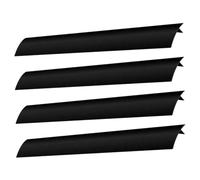 ELAYARD 4pcs Black Silicone Kitchen Counter Gap Covers Heat Resistant Stove Countertop Protectors Flexible Fit Stove Gaps Fillers for Clean Cooking Areas