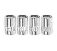 ELAYARD 4pcs Brass Metal Knurled Tuning Switch Caps Electric Guitar Knob Replacement Knobs for Electric Guitar Multi-position Selector Compatibility Stable Operation Vintage Classic Retro