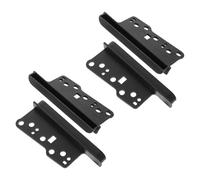 ELAYARD 4Pcs Double Din Car Stereo Installation Kit with Dash Mounting Brackets for Compact Sedan and - Radio Trim Bezels Dash Stereo Mounting Frame for Vehicle Audio