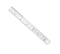 ELAYARD 4Pcs Double Scale Stainless Steel Rulers Britain Standard Straight Edge for Students Architects Engineers School Drafting Tools
