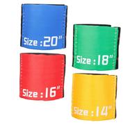 ELAYARD 4pcs Drum Cymbal Mute Belt Set Elastic Noise Reduction Bands for Drum Practice, Mixed Colors, Percussion Instrument Accessories for Hi-hat and Cymbal Silencing Random Color