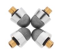 ELAYARD 4pcs External Thread Capacitive Stylus Pen Tips Mesh Fiber Replacement for Precise Touchscreen Input Easy Install Pen Tip Adapters for Designers Architects Engineers