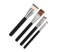 ELAYARD 4Pcs Foundation and Concealer Brush Multipurpose Makeup Tools with Handles for Natural Blended Finish Suitable for Moisturizing Cosmetics and Face Beauty