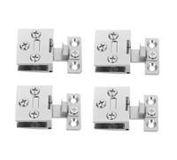 ELAYARD 4pcs Glass Door Hinge Hinges for Doors Shower Hardware Parts Glass Shower Clamp Bathroom Clamp Holder Stainless Steel Silver