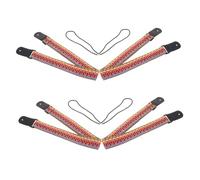 ELAYARD 4pcs Hawaiian Ukulele Strap Adjustable Vintage Woven Cotton Guitar Shoulder Sling Belt Ethnic Embroidered Instrument Strap for Banjo and Ukulele Playing
