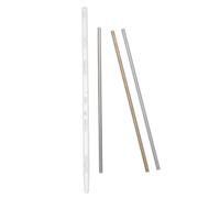 ELAYARD 4pcs Heat Transfer Teaching Aid Rods Set 20cm Copper Aluminum Iron Metal Rods Stem Thermal Physics Experiment Kit for Classroom and Laboratory