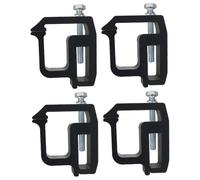 ELAYARD 4pcs Heavy Duty Truck Cap Mounting Clamps Pack for Camper Shells and Ladder Rack Installation Rust-Resistant Clamps for Trucks and Rvs with Easy Quick-fit Design