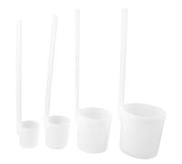 ELAYARD 4Pcs Long Handled Wine Ladle Multi Functional Plastic Liquor Measuring Spoons for Precise Pouring and Serving Water Wine Spirits in Kitchen and Bar