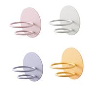 ELAYARD 4pcs Makeup Sponge Holder and Powder Puff Storage Rack Wall-mounted Beauty Sponge Stand Multi-color Set for Organized Makeup Storage and Drying