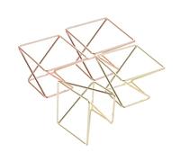 ELAYARD 4pcs Makeup Sponge Holders Carbon Steel Drying Racks for Travel Foundation Sponge Container Powder Puff Organizer in Rose Gold and Gold Colors