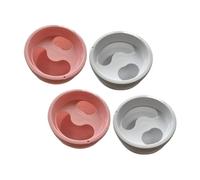ELAYARD 4Pcs Manicure Soaking Bowls for Nail Treatment Salon Use Abs Plastic Hand Care Tool for False Nail Removal and Exfoliating Random Color