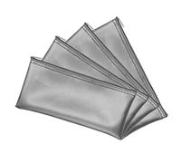 ELAYARD 4Pcs Microphone Case Set with Wear-Resistant PU Leather, Scratch Resistant and Waterproof Mic Organizer Bag Featuring Stylish Zipper Design for Secure Microphone Storage