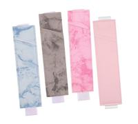 ELAYARD 4pcs Multifunctional Pu Pencil Case Pen Storage Bag Nurse Pen Protector Pocket Organiser for Medical Staff with Single Layer Mixed Colors Suitable for Clinical and Office Use