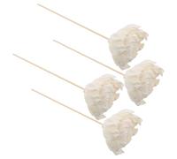 ELAYARD 4pcs Peony Flower Aroma Diffuser Sticks with Fiber Core Decorative Reed Diffuser for Office Home Car Fragrance Enhancement Easy to Dye and Install Aromatherapy Floral Ambiance