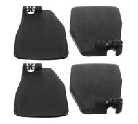 ELAYARD 4pcs Plastic Wheelchair Footrest Pedals Replacement Set, Elevated Leg Rest Footrest Pads for Seniors, Sturdy ABS Footplates for Drive Wheelchair Accessories and Patient Support