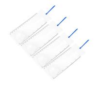 ELAYARD 4pcs Portable Bookmark Magnifier with Built Ruler Flexible PVC Credit Card for Reading Measuring and Emergency Use Lightweight Magnifying Page Tool for Books and Documents