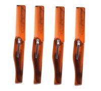 ELAYARD 4pcs Portable Folding Hairdressing Oil Combs for Men Compact Professional Styling Brushes for Frizz Control and Smooth Finish Odorless Plastic Pocket-friendly