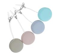 ELAYARD 4pcs Portable Macaron Screen Cleaner Cloth for Phones Lenses Glasses Wipes for Dust Smudges and Stains Versatile Cleaning for Electronic Devices