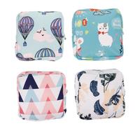 ELAYARD 4Pcs Portable Sanitary Pad Storage Bags Design for Travel Everyday Use for Organizing Menstrual Pads More