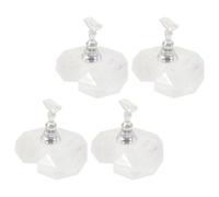 ELAYARD 4pcs Press Nail Stand Nail Holder Heart Shaped Art Practice Tools for Beginners Manicure Training Magnetic False Holder Base for Art Support