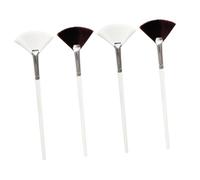 ELAYARD 4Pcs Professional Facial Mask Applicator with Nylon Fan Brushes for Even Skincare Application Compact Lightweight Design for Home and Travel Use Suitable for Women and Sensitive