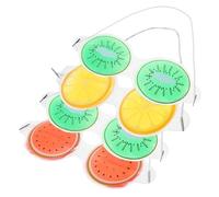 ELAYARD 4Pcs Reusable Cooling Eye Masks Fruit Shaped Eye Care Pads for Comfortable Ice Packs for Home Travel and Sleep