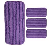 ELAYARD 4pcs Reusable Microfiber Mop Head Replacement Pads Compatible with Swiffer Wet Jet Washable Mop Cloths for Wet and Dry Floor Cleaning Absorbent and Easy to Swap Cleaning Refills