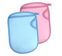 ELAYARD 4Pcs Reusable Shower Gloves Skin Scrubbing Mitts for Bath Exfoliating Dead Skin Removal Soft Comfortable for Home Hotel Spa Use