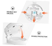 ELAYARD 4pcs Safety Start Button Protection Cover with Adhesive Opening Angle Smooth Edges Strong Stickiness Prevents Accidental Pressing Appliances and Devices