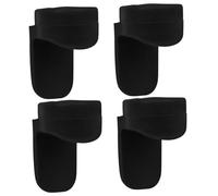 ELAYARD 4pcs Silicone Clarinet Thumb Rest Pads Black Finger Supports Convenient for Playing While Standing Or Walking Instrument Accessories