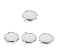 ELAYARD 4pcs Stainless Steel Dishwasher Basket with Mesh Design Kitchen Utensils Storage Organizer Large Capacity Holder for Bottle Parts and Dishwasher Items Practical Draining Basket for