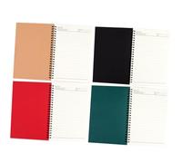 ELAYARD 4Pcs Vintage Kraft Paper Spiral Notebooks Multipack Lined Office Notepad for Planning Handbook Student Schedule Organizer Thick Pages for Writing and Creative Notes
