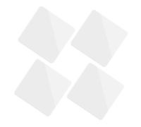 ELAYARD 4pcs White Acrylic Mirror Reflection Photography Boards 10x10cm Photo Backdrops Props for Studio and Product Shooting