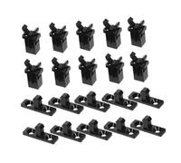 ELAYARD 50 Set Push Lock Latch Quick Release Spring Loaded Buckle Clamp for Secure Fastening Impact Resistant Closure for Trash Bin Lids Glasses Cases Toolbox Automotive Use