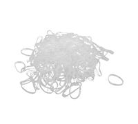 ELAYARD 5000pcs Thick Clear Rubber Bands Heavy Duty Elastic Hair Ties for Women Disposable High Strength Ponytail Holders for Sports Travel Daily Use