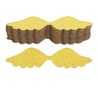 ELAYARD 50pcs Gold Snitch Chocolate Wings Cake Decoration Toppers Party Supplies for Wizard Theme Desserts and Birthday Cake Decorating