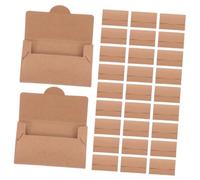 ELAYARD 50PCS Kraft Paper Card Holder Sleeves for Credit Cards Demagnetization Protection Multipurpose Envelopes for Hotels Retail Salons and Transit Use