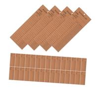 ELAYARD 50pcs Reading Log Bookmarks Thick Kraft Paper Library Cards with Hole Blank Paper Page Markers for Students Teachers Book Tracking and Personal Libraries