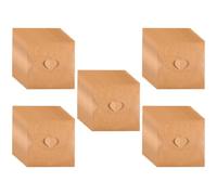 ELAYARD 50Pcs Vintage Kraft Paper CD Sleeves with Heart Button Dvd Envelopes for Storage and Protection for Movie Music Game Lovers and Collectors