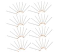 ELAYARD 50pcs White Wax Pencil Rhinestone Picker Tool with Self-adhesive Tip for Nail Art DIY Gem Dotting Crystal Pickup and Fabric Marking Portable Efficient Crafting Pen