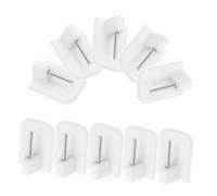 ELAYARD 50pcs White Window Blind Replacement Hooks Curtain Holders Secure Hold Curtain Hooks for Blinds and Fabric Versatile Wall-mounted Accessories