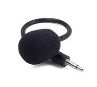ELAYARD 5mm Condenser Mini Microphone 205mm Portable Wired Mic for Musical Instruments Black Plug