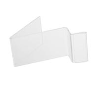 ELAYARD 5pcs Acrylic Mobile Phone Display Stand Transparent Inclined Cellphone Holder with Label Slot for Retail Store Showcase Desktop Organizer